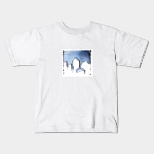 Blue and white Kids T-Shirt